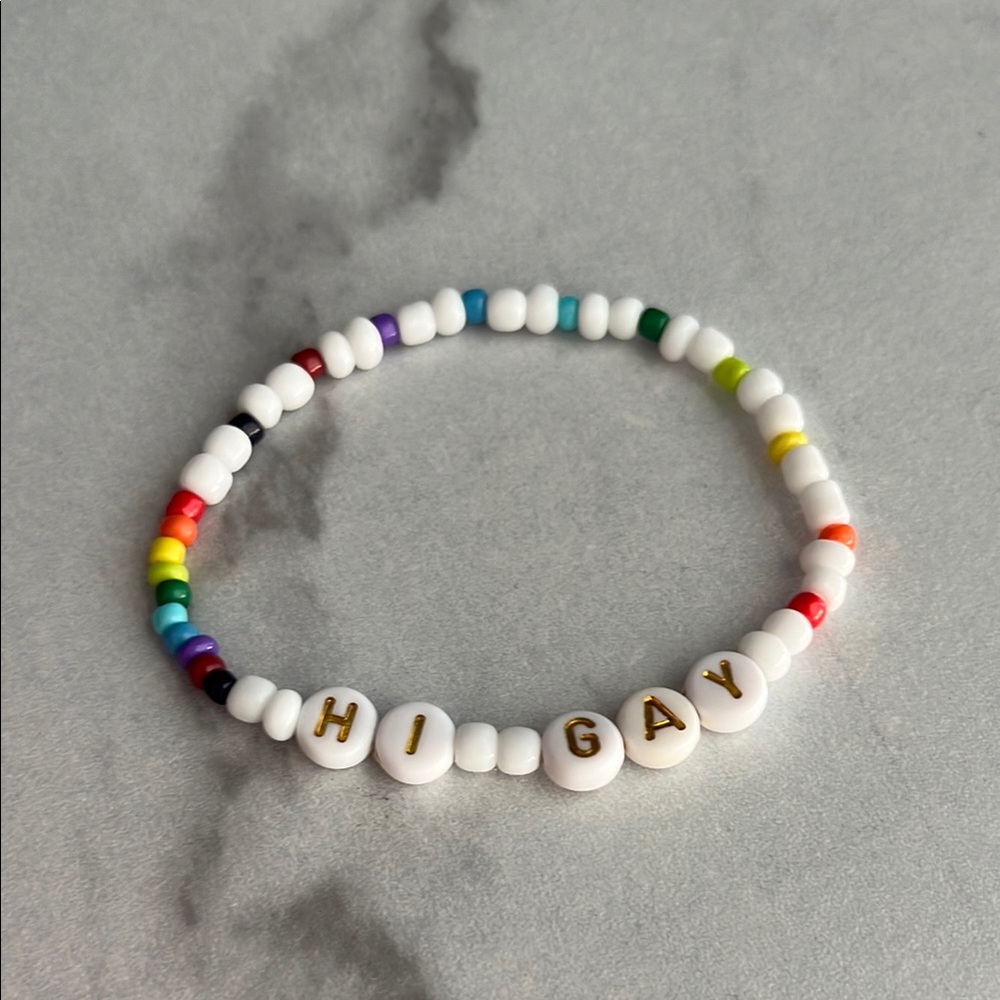 “Hi Gay” Pride Friendship Bracelet [5 for $5]